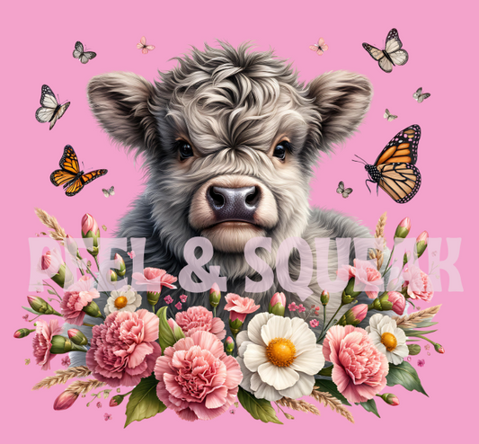 Grey Coo With Floral Wreath Coo #13