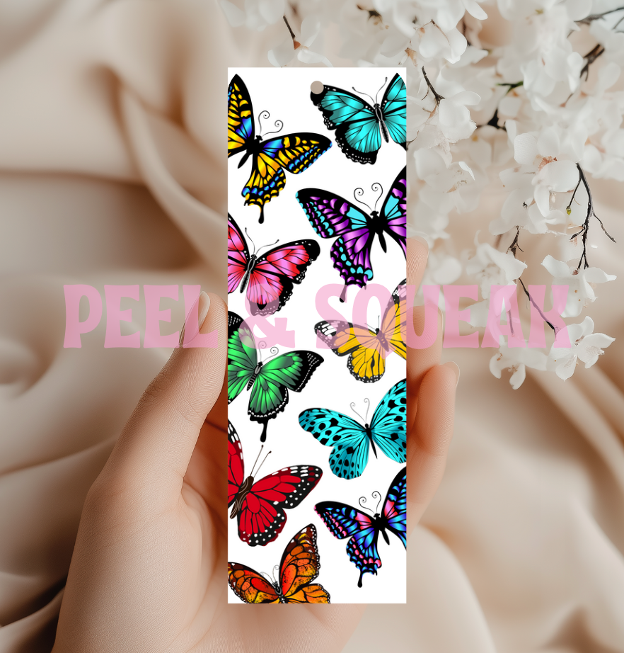 Multi Coloured Butterfly Bookmark