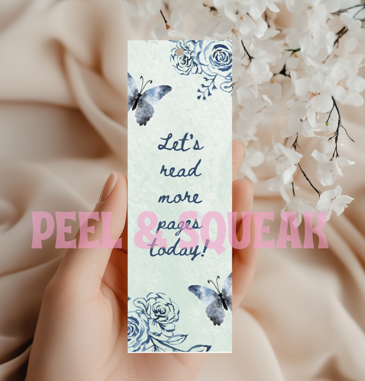 Let's Read Butterflies Bookmark