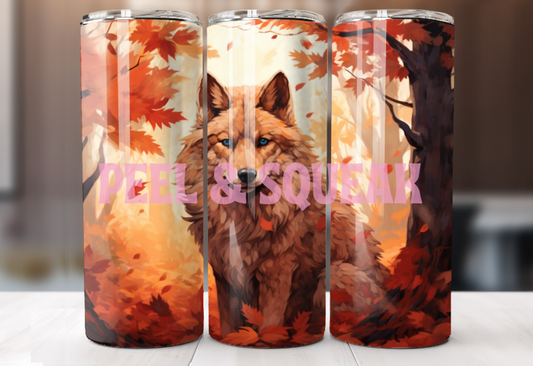 Autumn Wolf Tumbler Wrap