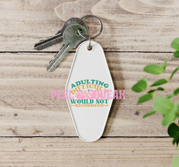 UVDTF - Adulting Wouldn't Recommend Quote