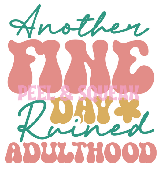 UVDTF - A Day Ruined Quote