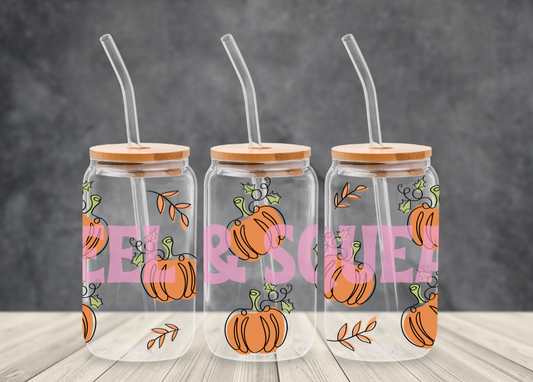 UVDTF - Pumpkin With Outline Libby Wrap