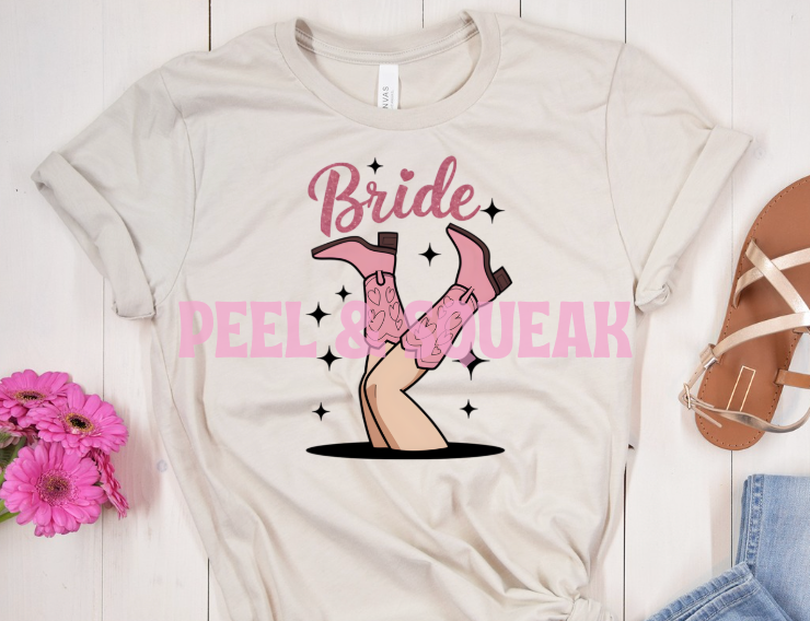DTF - Pink Cowgirl Bride