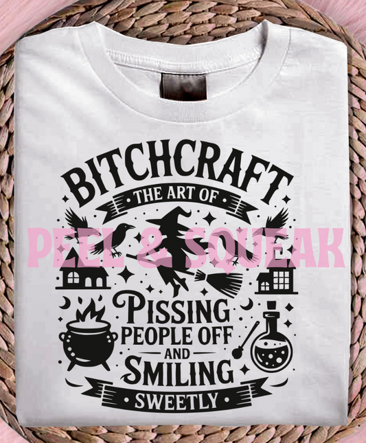 DTF - B*tch Craft Quote Black And White