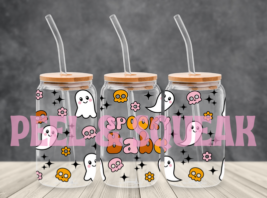 UVDTF - Spooky Babe Pumpkin Skull Libby Wrap