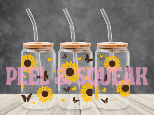 UVDTF - Sunflower Butterfly Libby Wrap