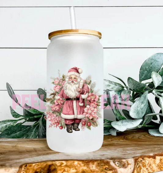 UVDTF - Vintage Pink Santa