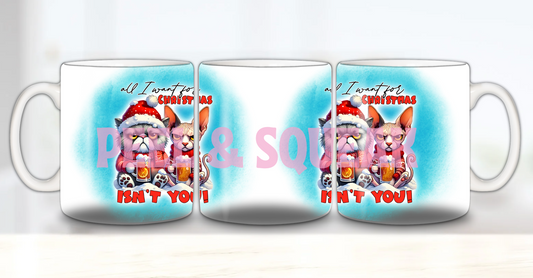 All I Want For Christmas - Grumpy Kitty Mug Wrap