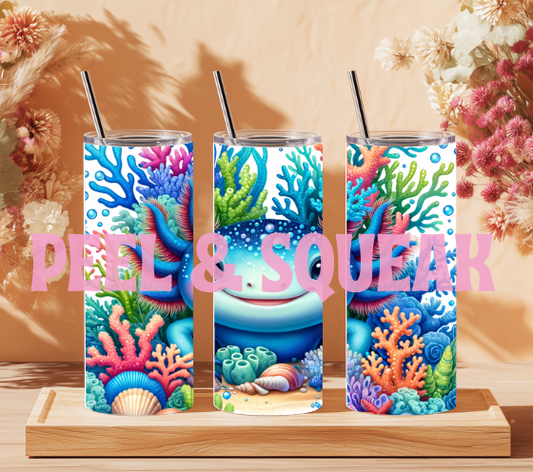 Axolotl Blue Tumbler Wrap