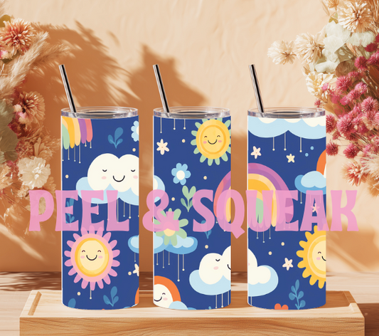 Day And Night Blue Tumbler Wrap