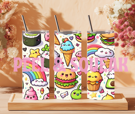Cartoon Foods Tumbler Wrap