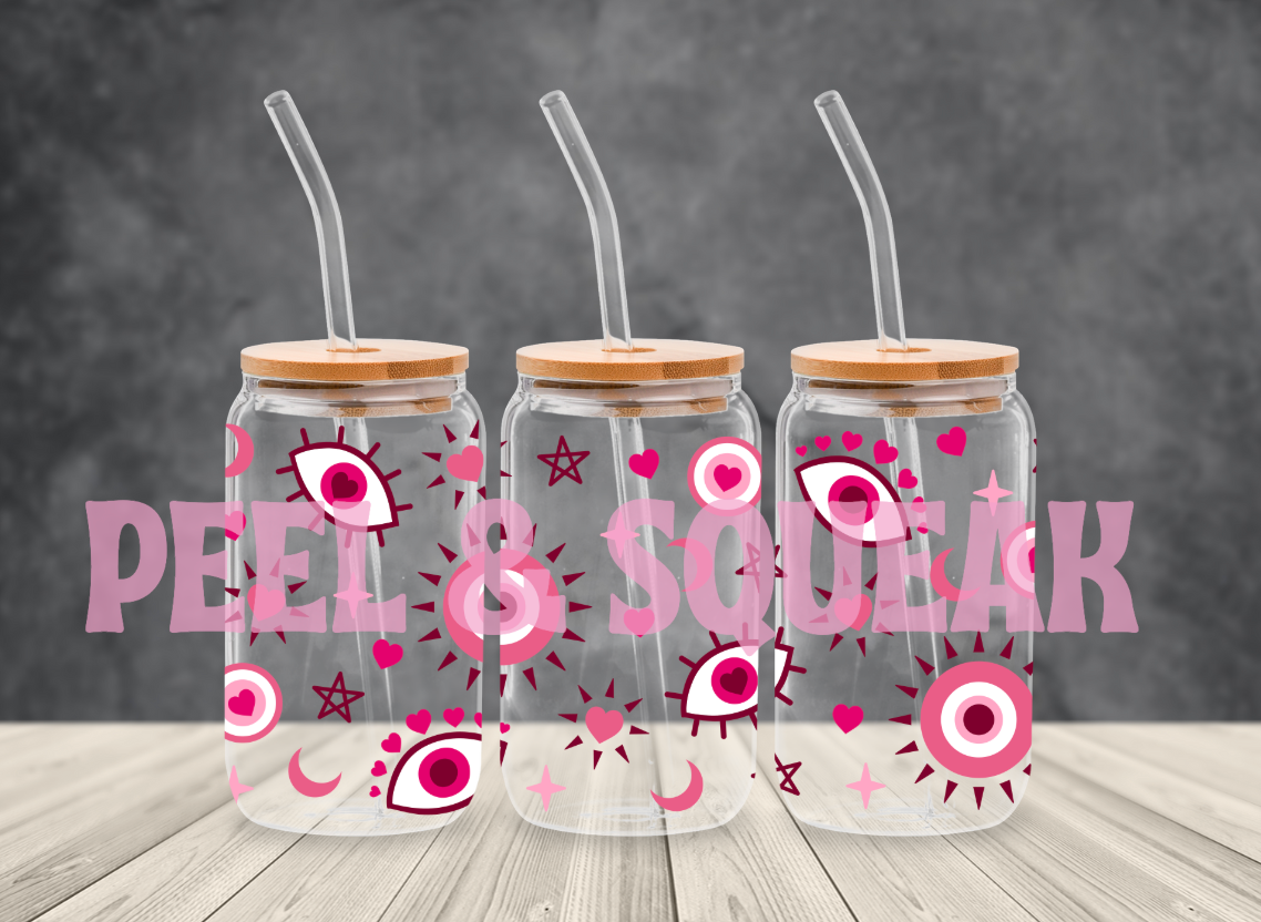 UVDTF - Pink Evil Eye Libby Wrap