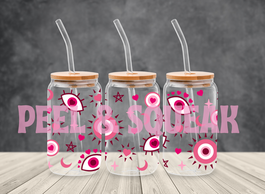 UVDTF - Pink Evil Eye Libby Wrap