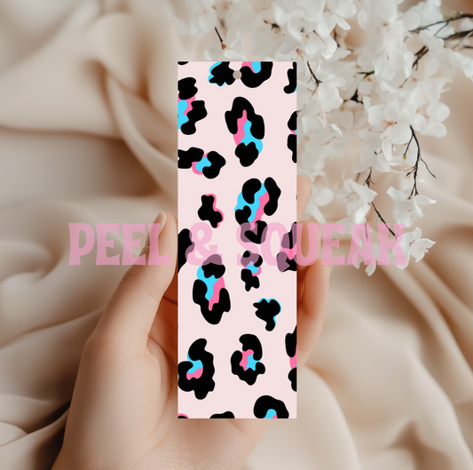 Pink Leopard Print Bookmark