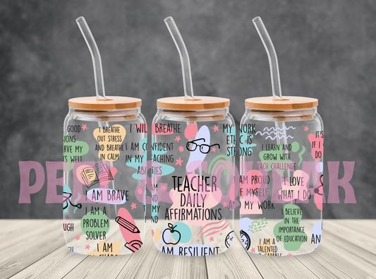 UVDTF - Teacher Affirmations Libby Wrap