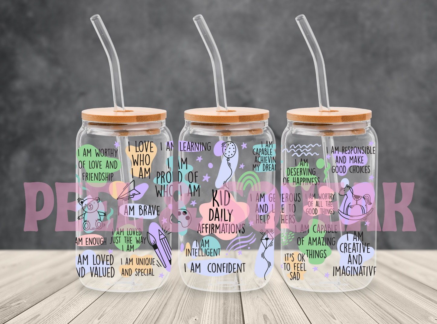 UVDTF - Kid Affirmations Libby Wrap