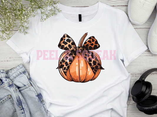DTF - Leopard Pumpkin Bow