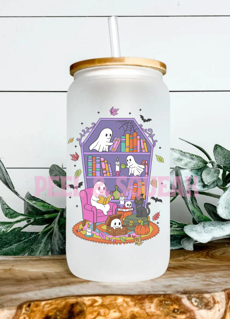 UVDTF - Bookcase Ghosty Purple