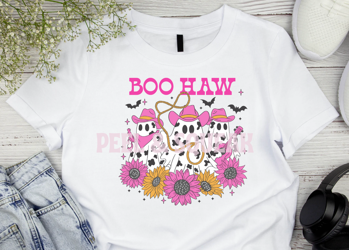 DTF - Boo Haw Pink Ghosty