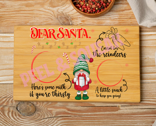 CHOPPING BOARD - Dear Santa