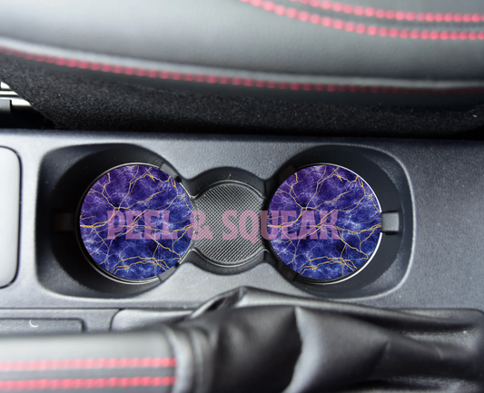 SUBLIMATION CAR COASTER - Marble Effect