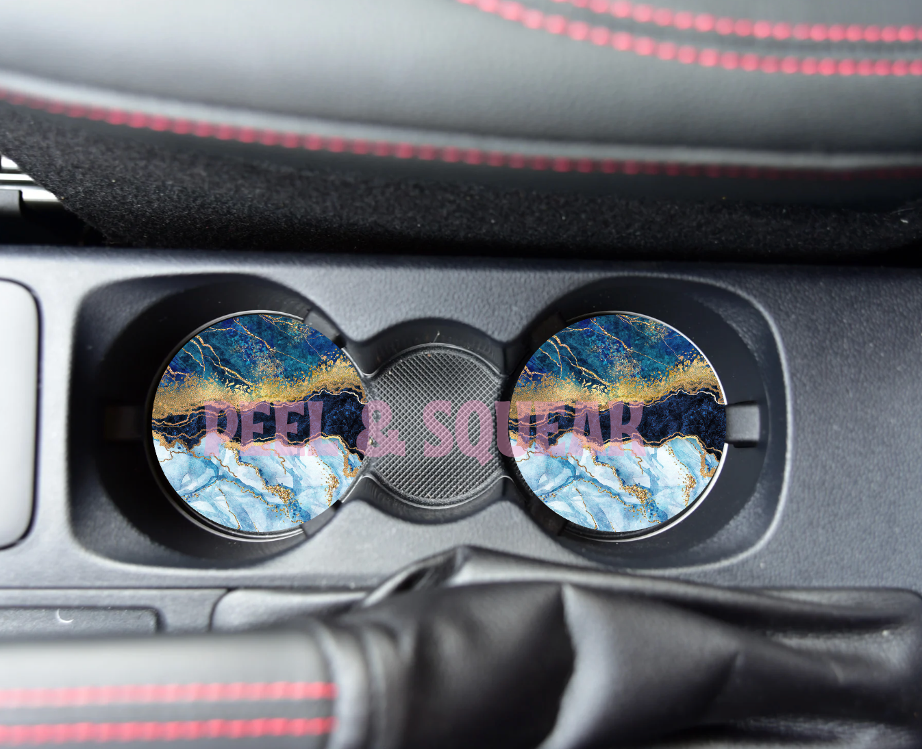 SUBLIMATION CAR COASTER - Marble Effect