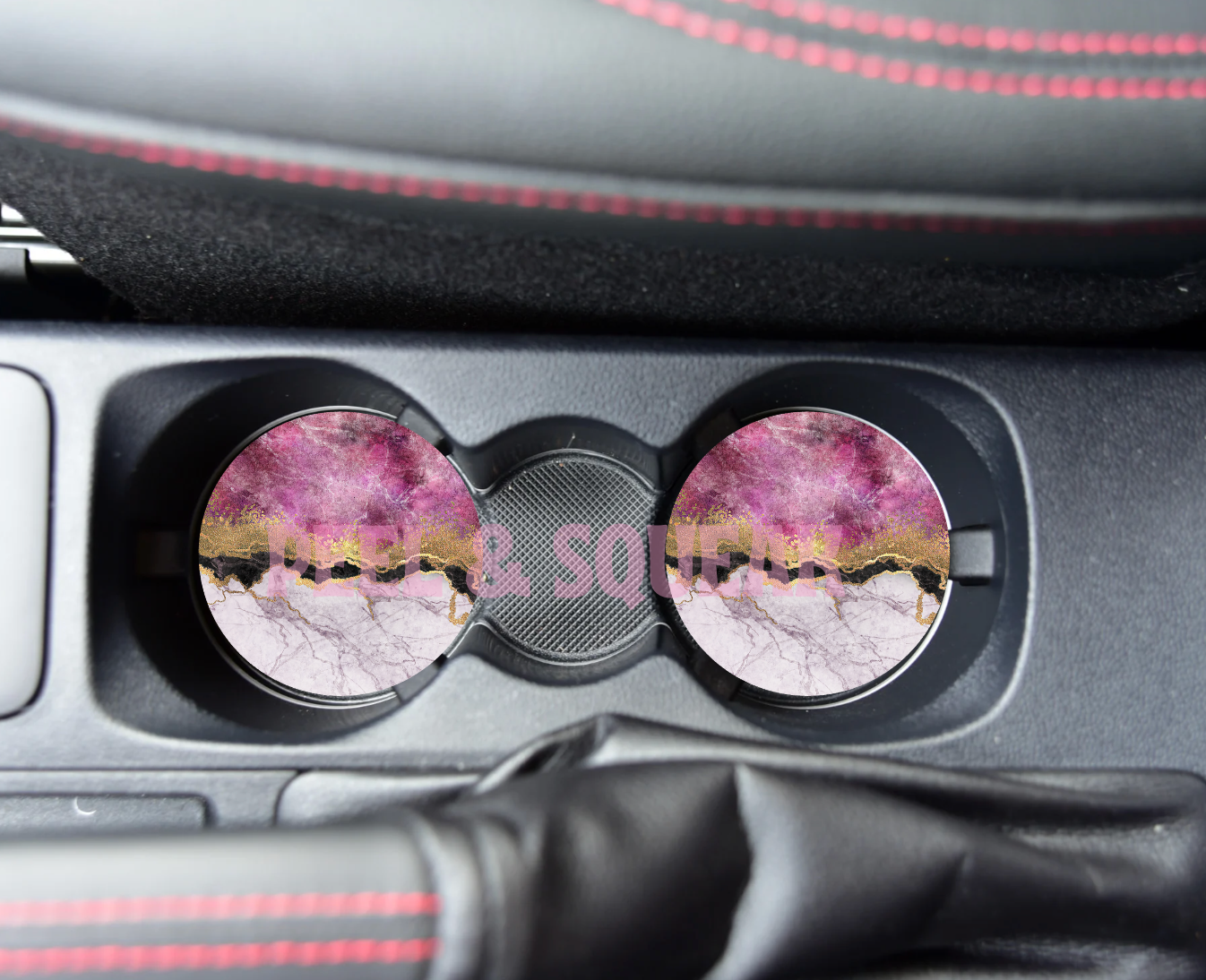 SUBLIMATION CAR COASTER - Marble Effect