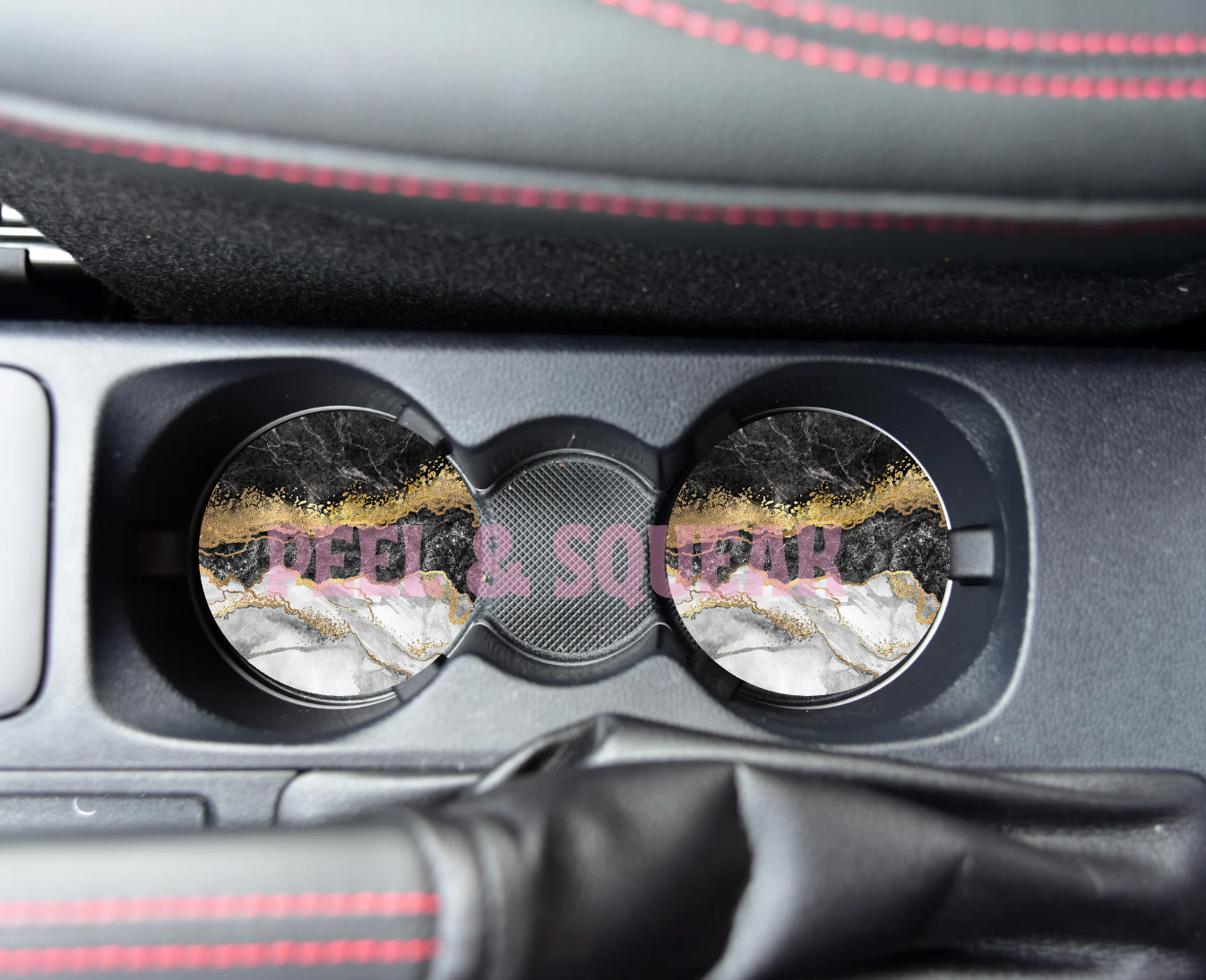 SUBLIMATION CAR COASTER - Marble Effect