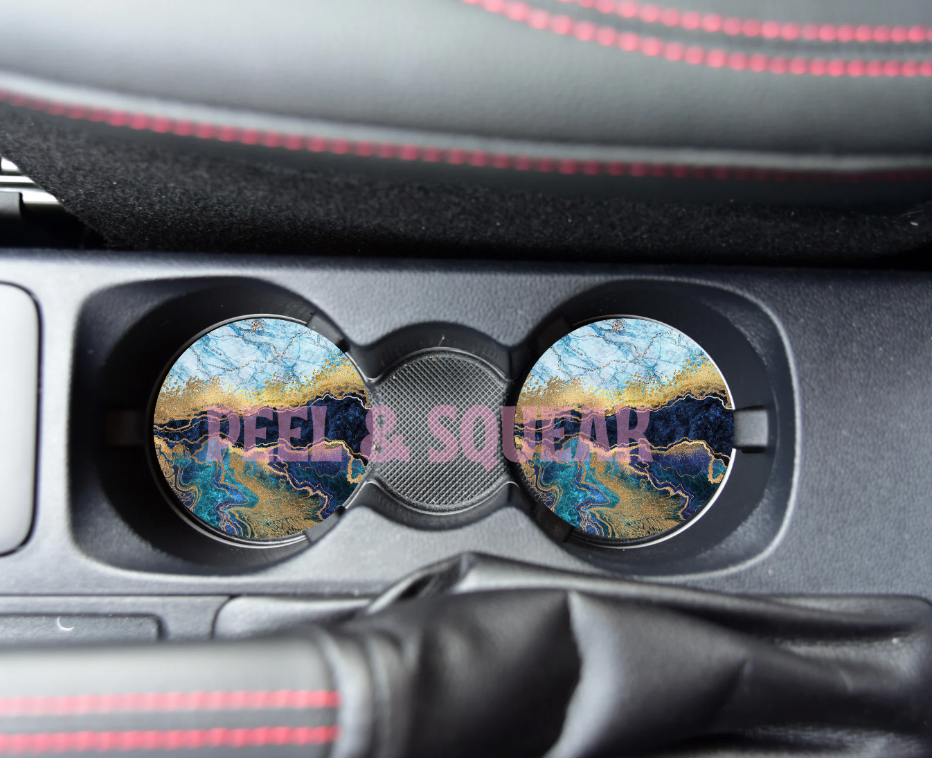SUBLIMATION CAR COASTER - Marble Effect