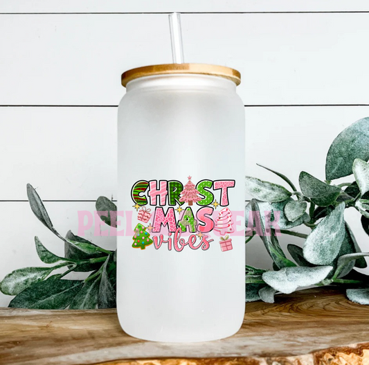 UVDTF - Pink / Green Christmas Vibes