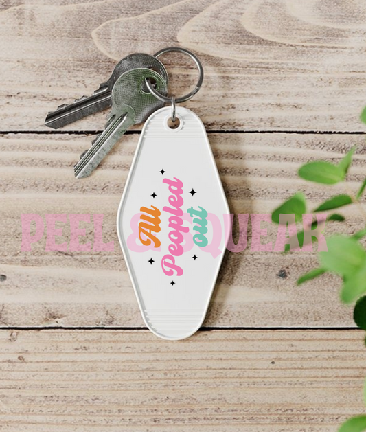 UVDTF KEYRING - All Peopled Out