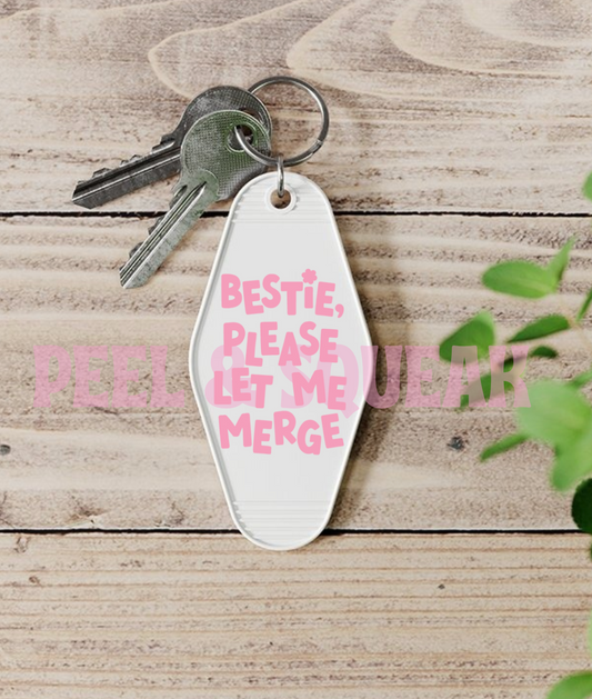 UVDTF KEYRING - Bestie Please Let Me Merge