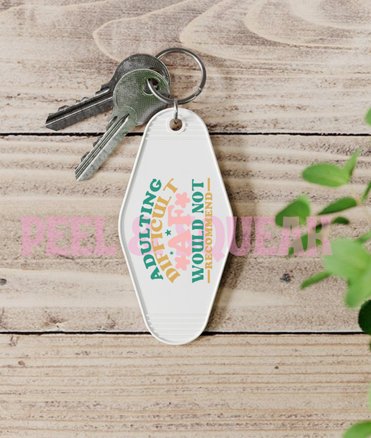 UVDTF KEYRING - Adulting Difficult AF