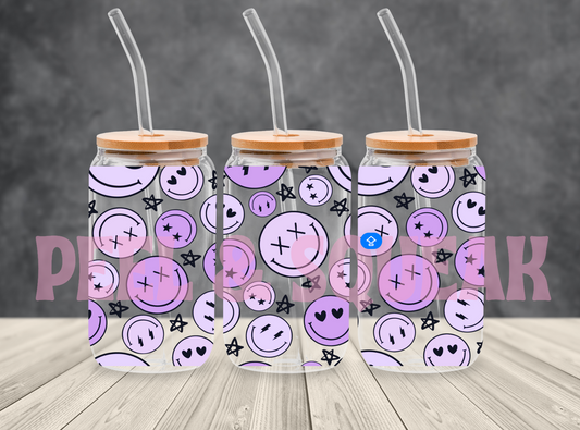 UVDTF - Purple Smiley Libby Wrap
