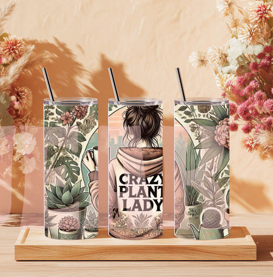 Crazy Plant Lady Tumbler Wrap