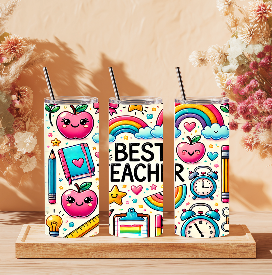 Best Teacher Tumbler Wrap