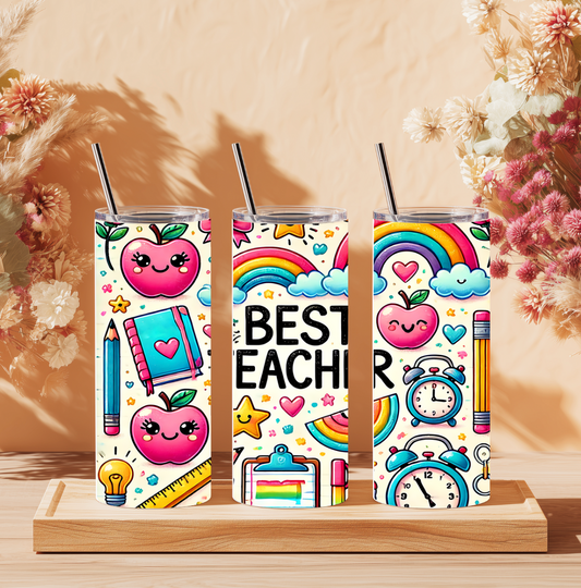 Best Teacher Tumbler Wrap