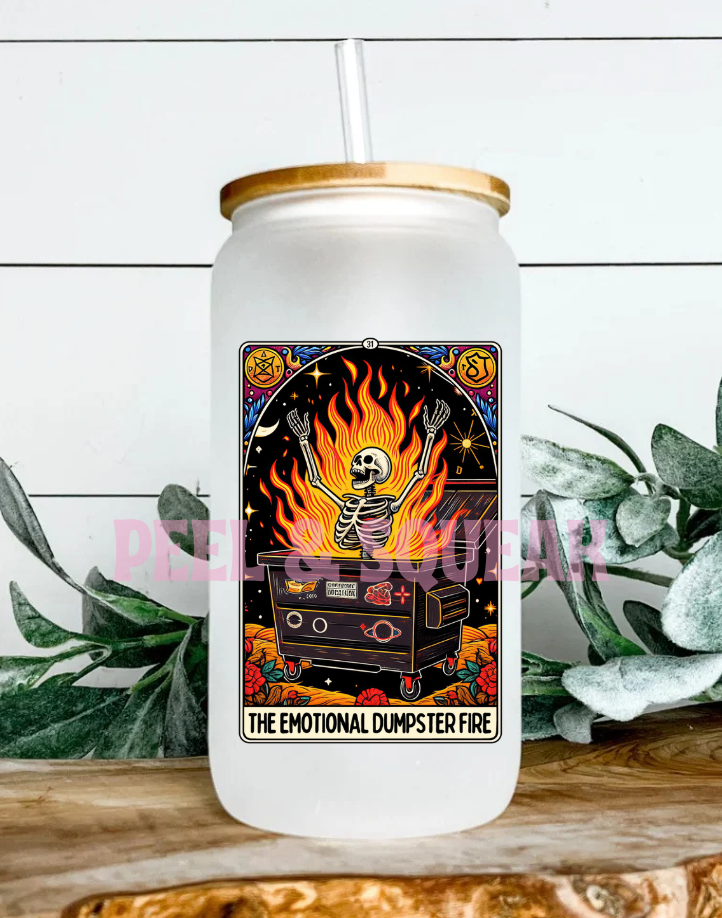 UVDTF - The Emotional Dumpster Tarot Card