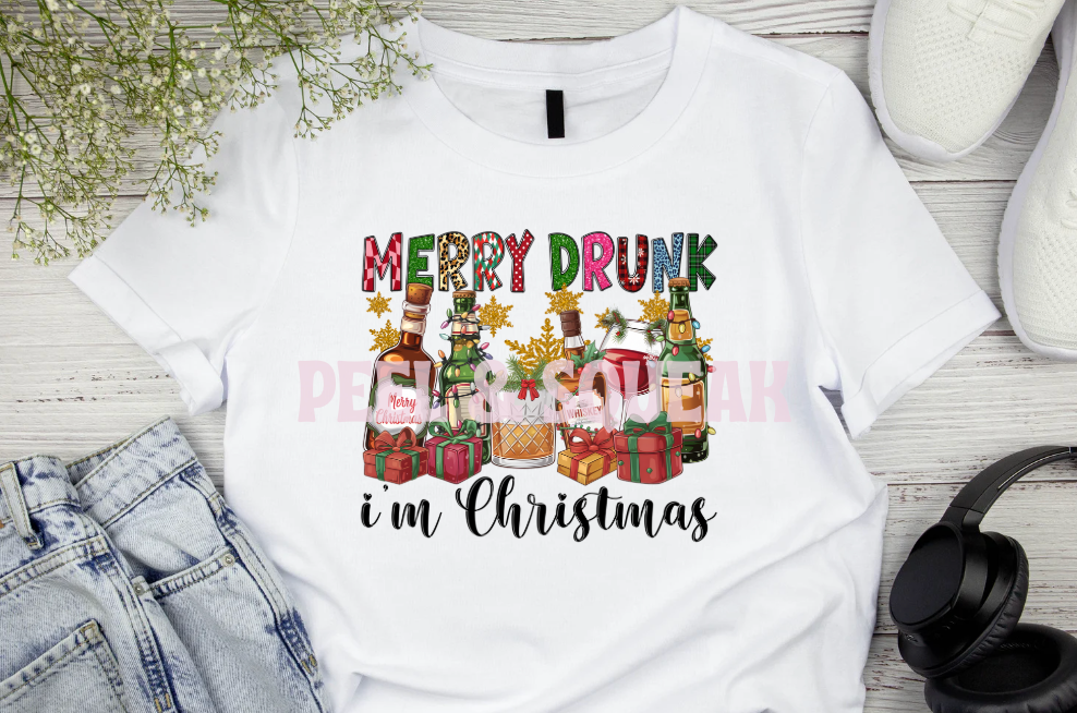 DTF - Merry Drunk I'm Christmas