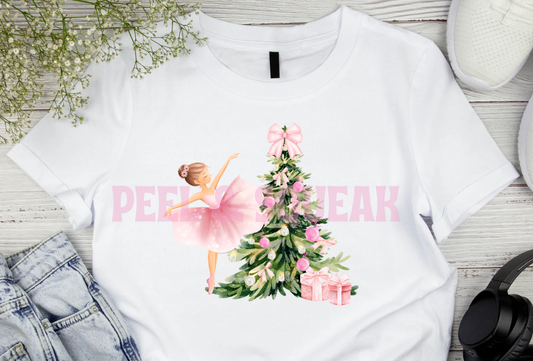 DTF - Pink Ballerina Christmas Tree