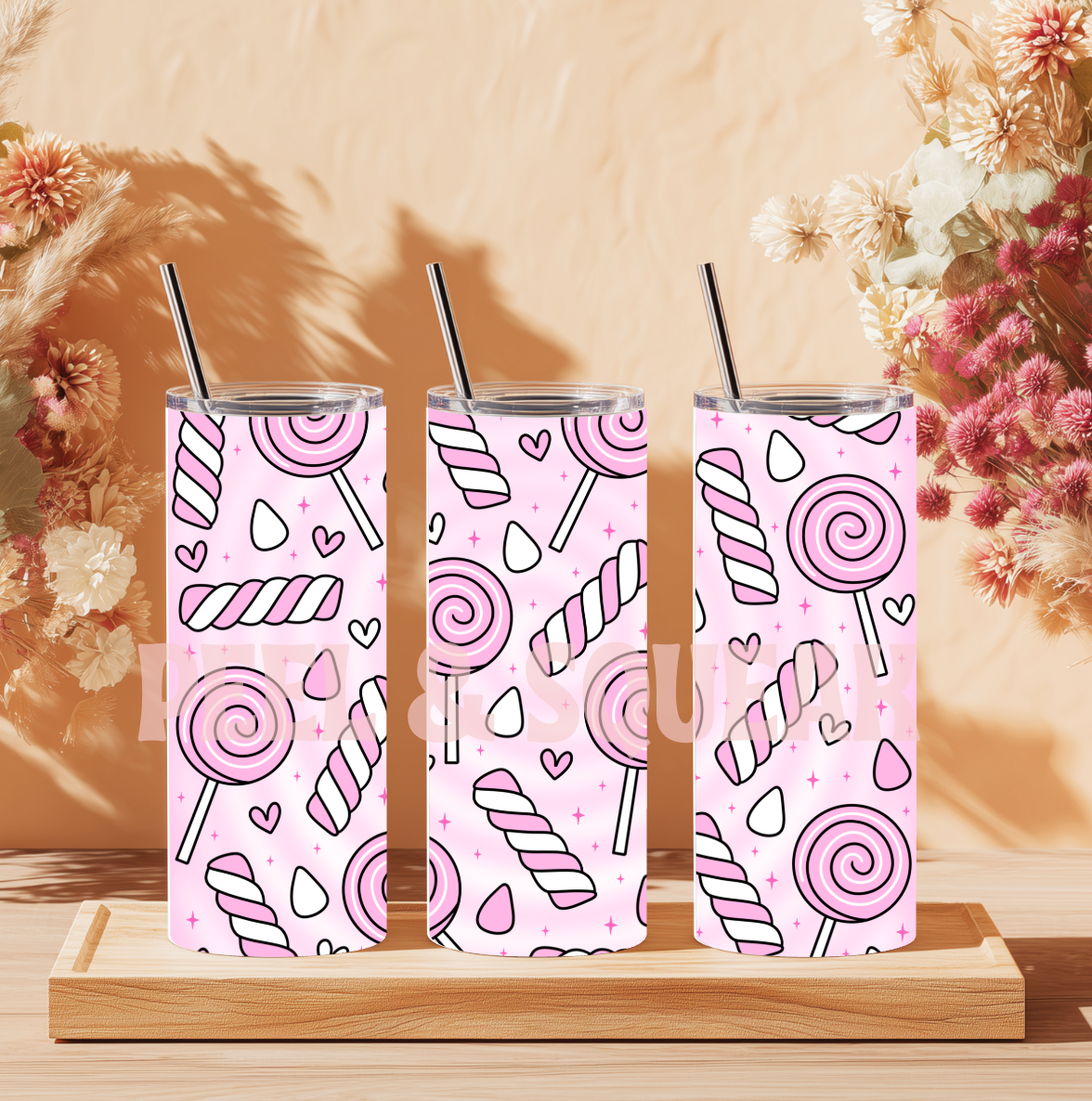 TLES - Pink Candy Tumbler Wrap