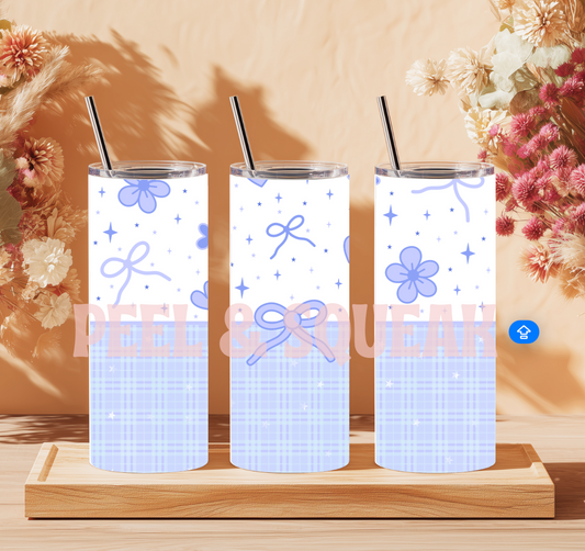 TLES - Lilac / Blue Bow Tumbler Wrap