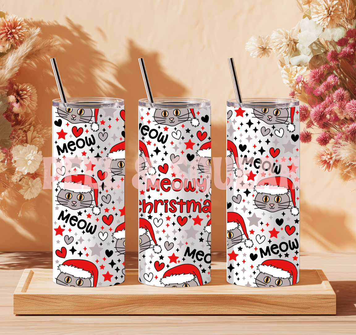 TLES - Meowy Christmas Tumbler Wrap