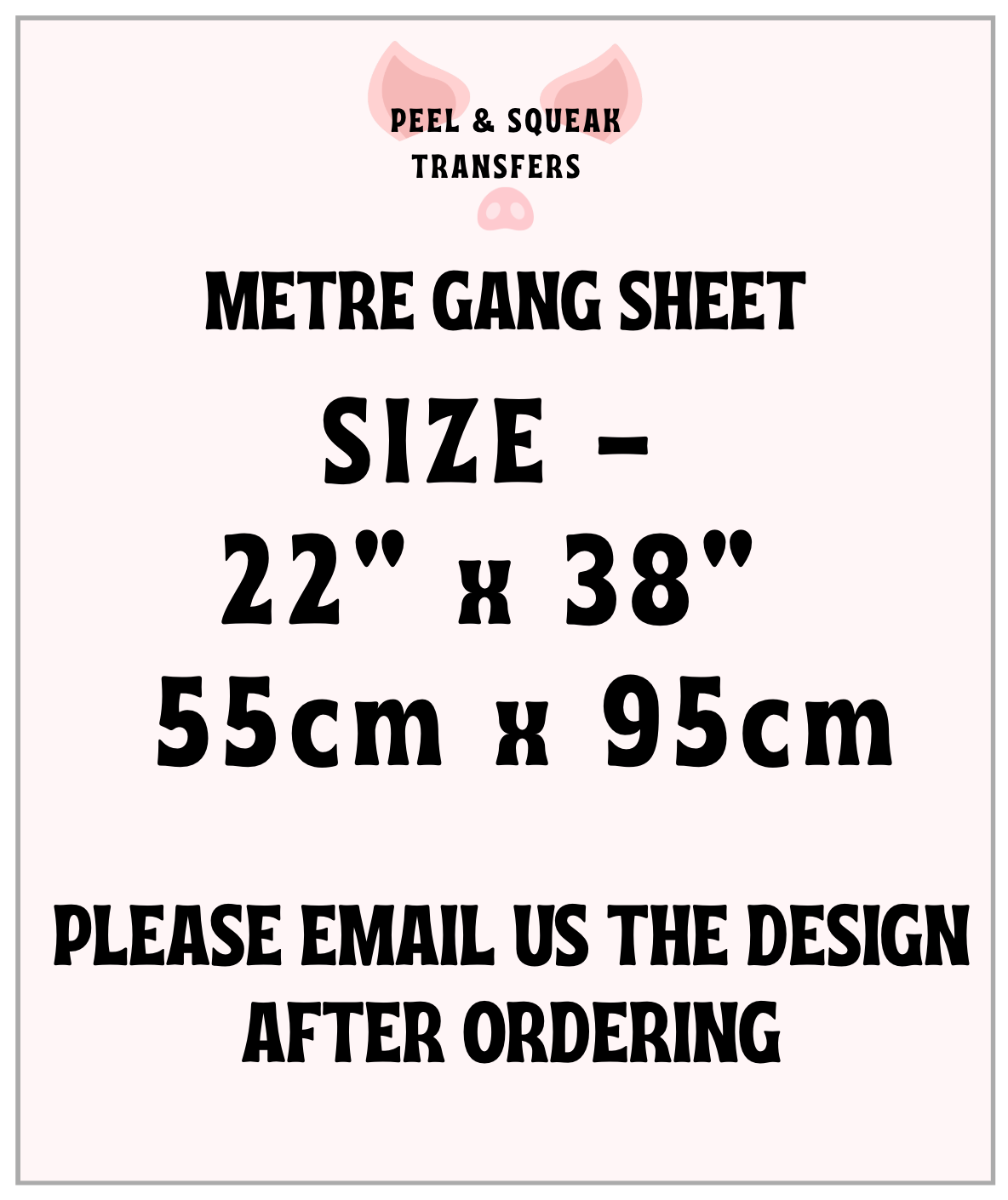 CUSTOM DTF - 1 Metre Gang Sheet (PREMADE)