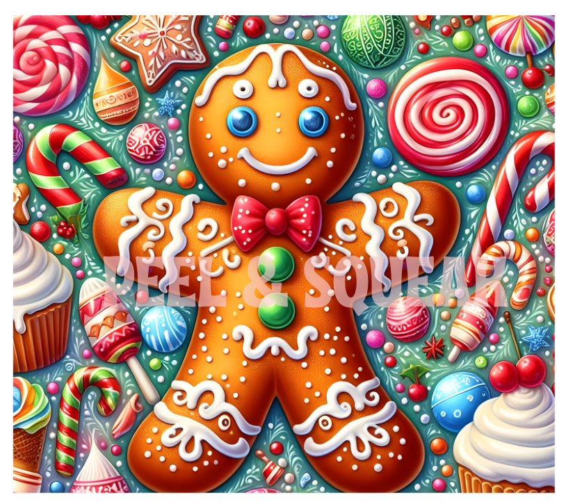 Giant Gingerbread Man Tumbler Wrap