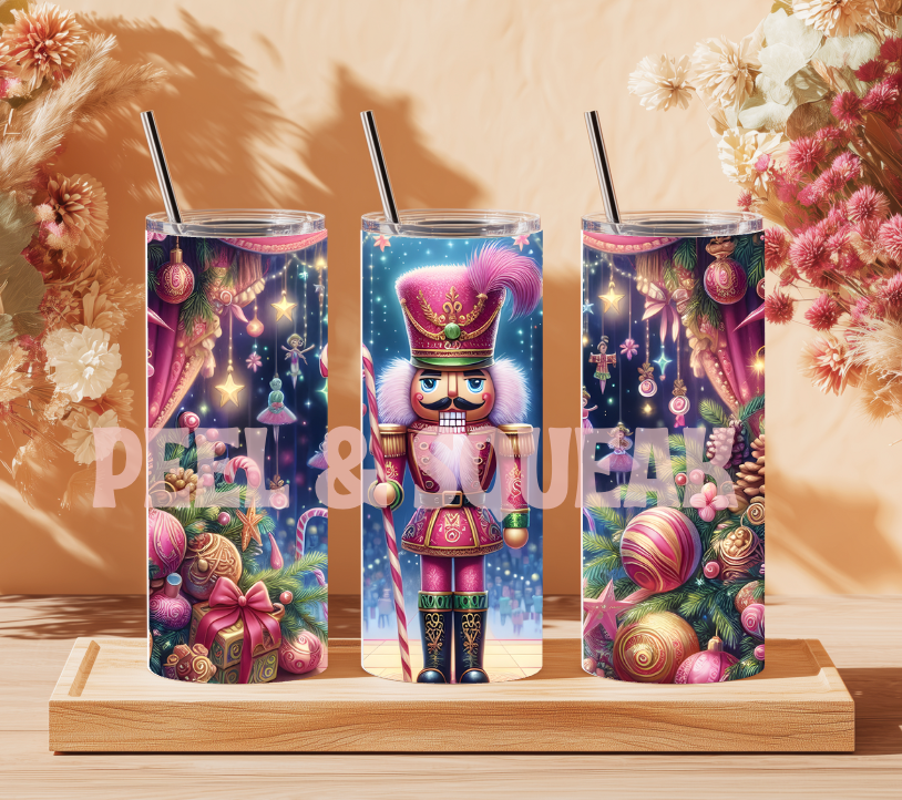 Pink Nutcracker Tumbler Wrap