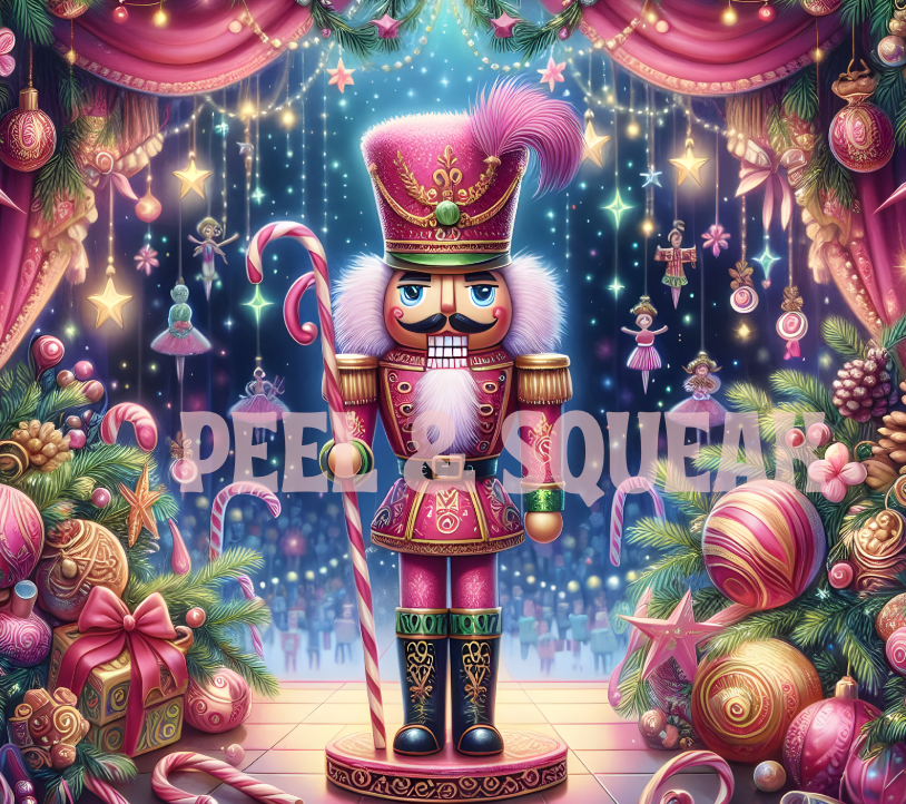 Pink Nutcracker Tumbler Wrap