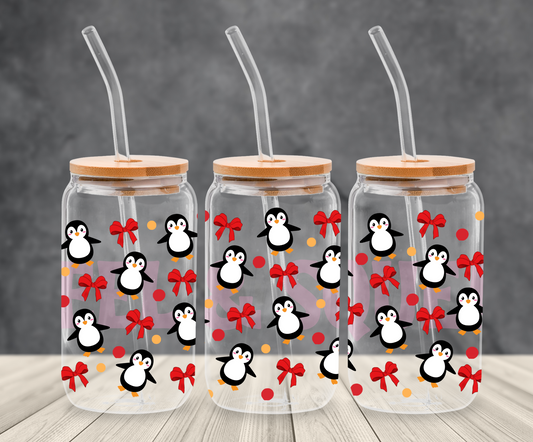 UVDTF - Polka Dot Penguin Libby Wrap