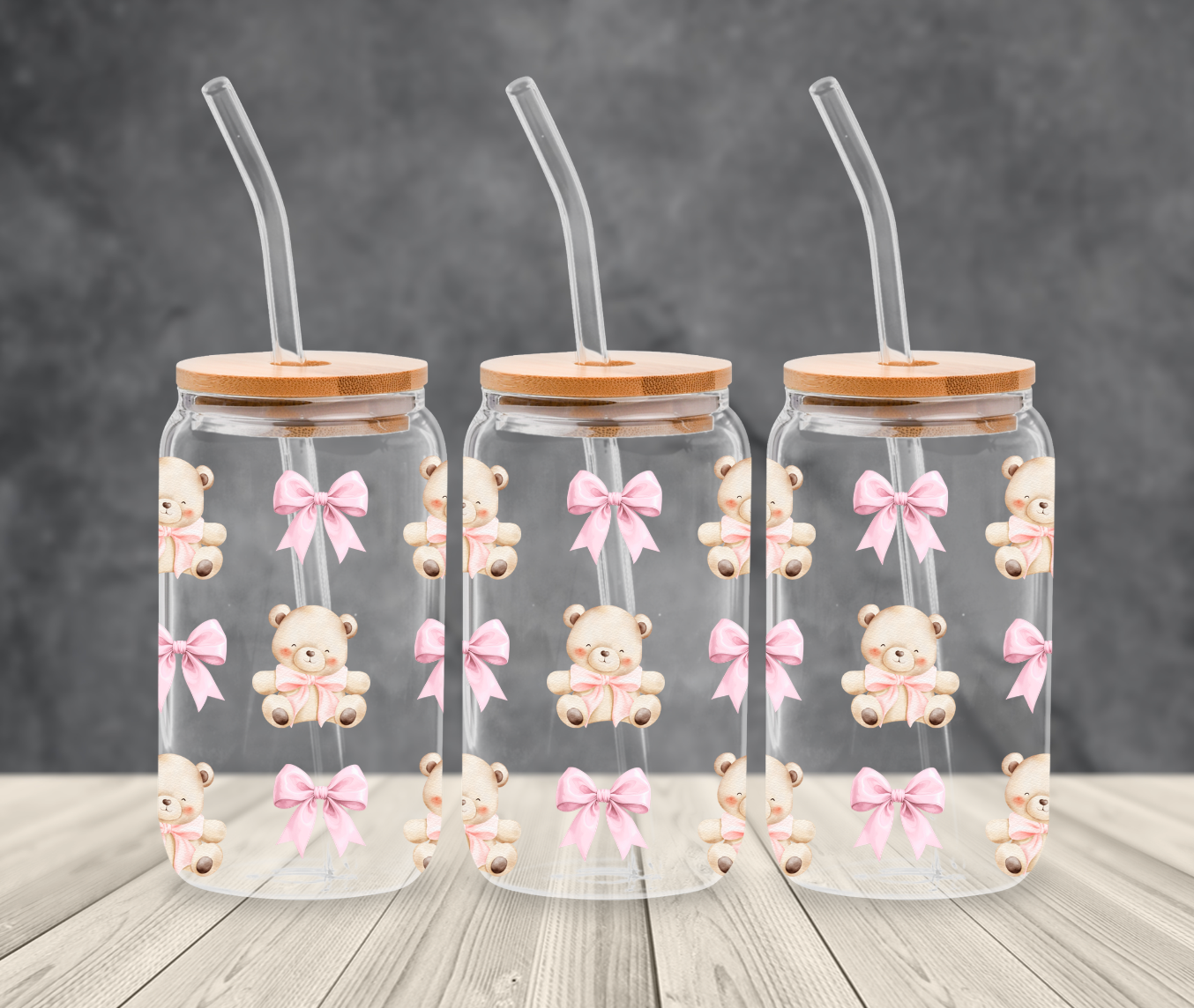 UVDTF - Bear with Bows Libby Wrap